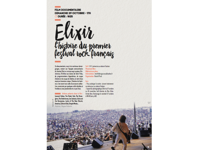 Elixir : l'histoire du premier festival rock français