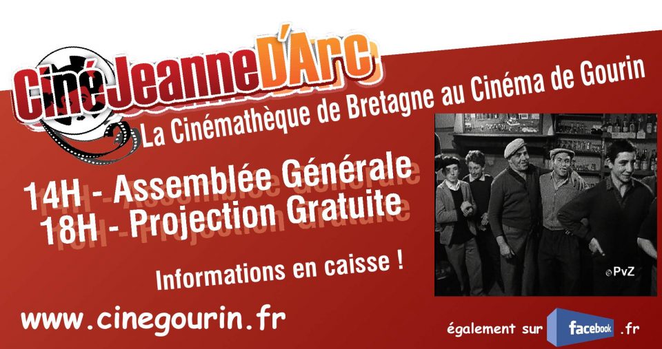 Assemblée Générale de la Cinémathèque de Bretagne suivie d'une projection publique de films