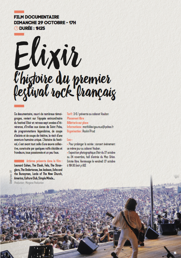 Elixir : l'histoire du premier festival rock français