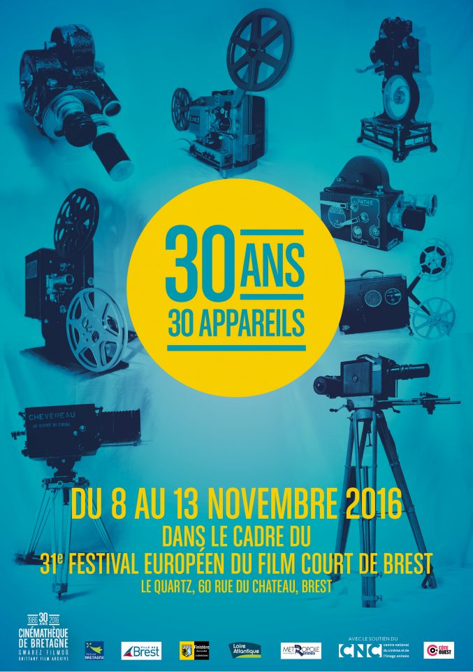 Dans le cadre du Festival européen du film court de Brest : 30 ans, 30 appareils